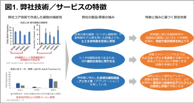 図1.弊社技術/サービスの特徴